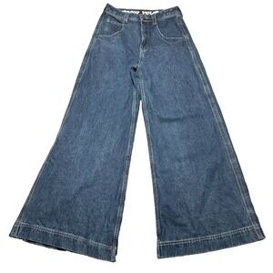 ALAB Mega Wide Leg Jean Woman's Size 4 Rave Baggy‎ Grunge Skater Y2K 90s Star